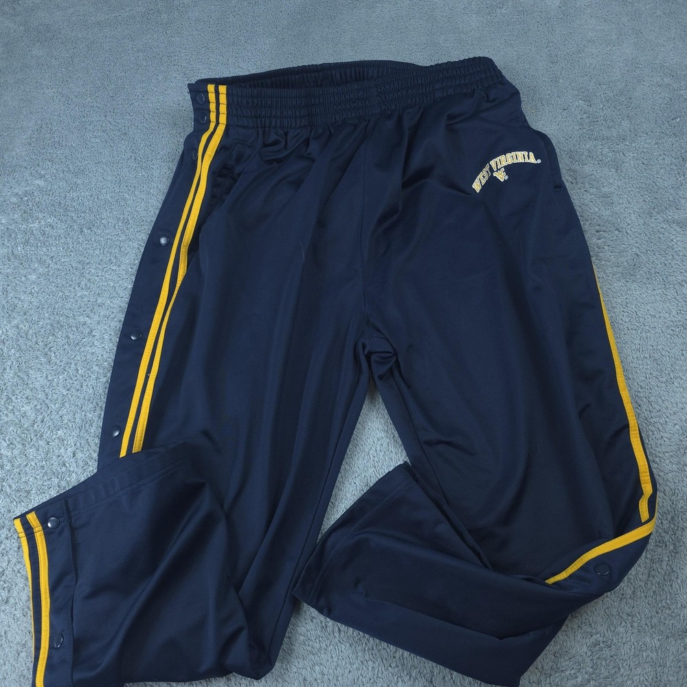 West Virginia Mountaineers Pants Mens XL NCAA Steve & Barry's Tearaway Blue